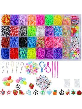 Rubber Band Bracelet Kit Loom Bands DIY Jewelry Making Set Kids Craft Gift